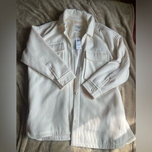Abercrombie Oversized Cream Shacket / Fall Coat - Size L - NWT